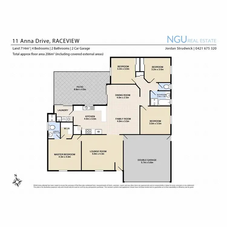 Floorplan of Homely house listing, 11 Anna Drive, Raceview QLD 4305
