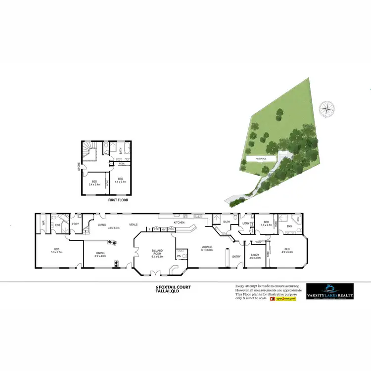 Floorplan of Homely house listing, 1/6 Foxtail Court, Tallai QLD 4213