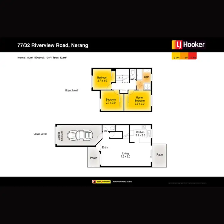 Floorplan of Homely townhouse listing, 77/32 Riverview Road, Nerang QLD 4211