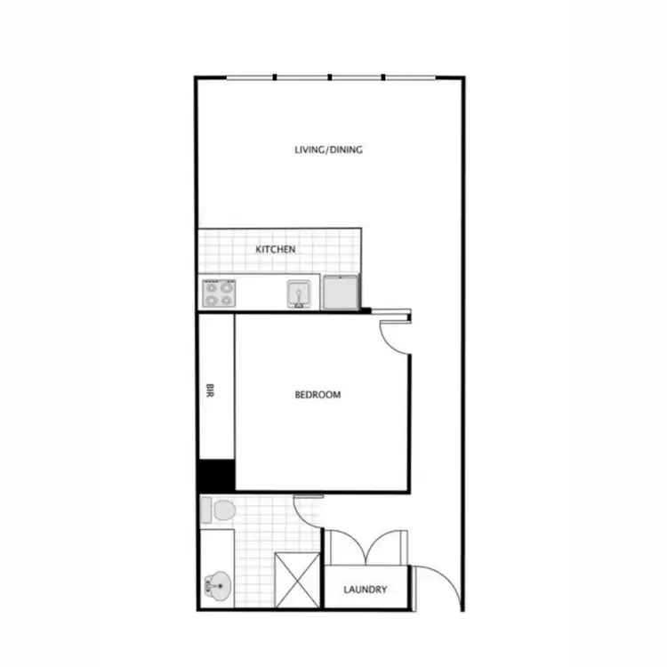 Floorplan of Homely apartment listing, 704/547 Flinders Lane, Melbourne VIC 3000