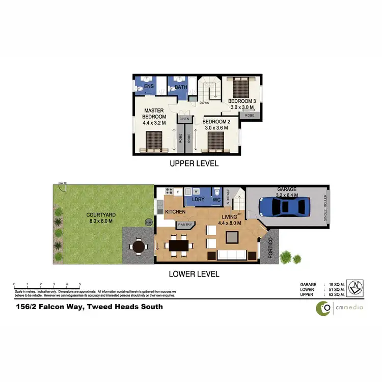 Floorplan of Homely townhouse listing, 156/2 Falcon Way, Tweed Heads South NSW 2486