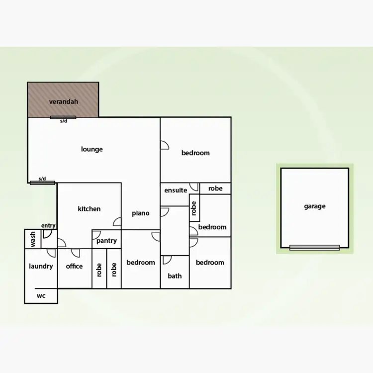 Floorplan of Homely rural property listing, 3080 Great Ocean Road, Glenaire VIC 3238