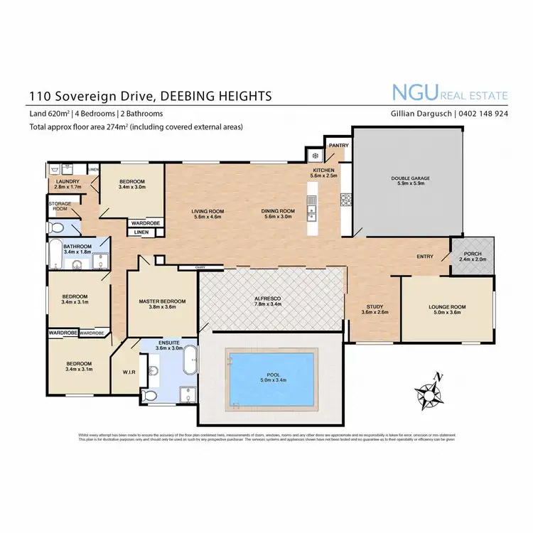 Floorplan of Homely house listing, 110 Sovereign Drive, Deebing Heights QLD 4306
