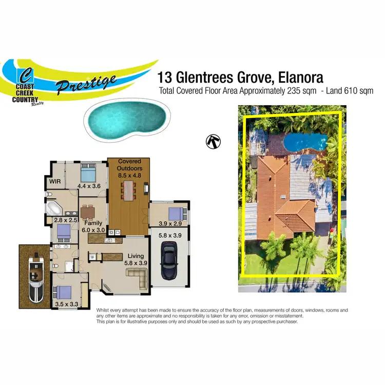 Floorplan of Homely house listing, 13 Glentrees Grove, Currumbin Waters QLD 4223