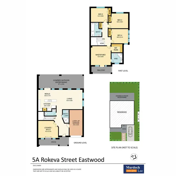 Floorplan of Homely semi-detached listing, 5A Rokeva Street, Eastwood NSW 2122