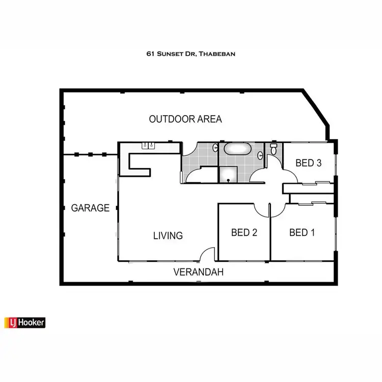 Floorplan of Homely house listing, 61 Sunset Drive, Thabeban QLD 4670