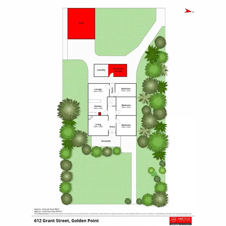 Floorplan of Homely house listing, 612 Grant Street, Golden Point VIC 3350