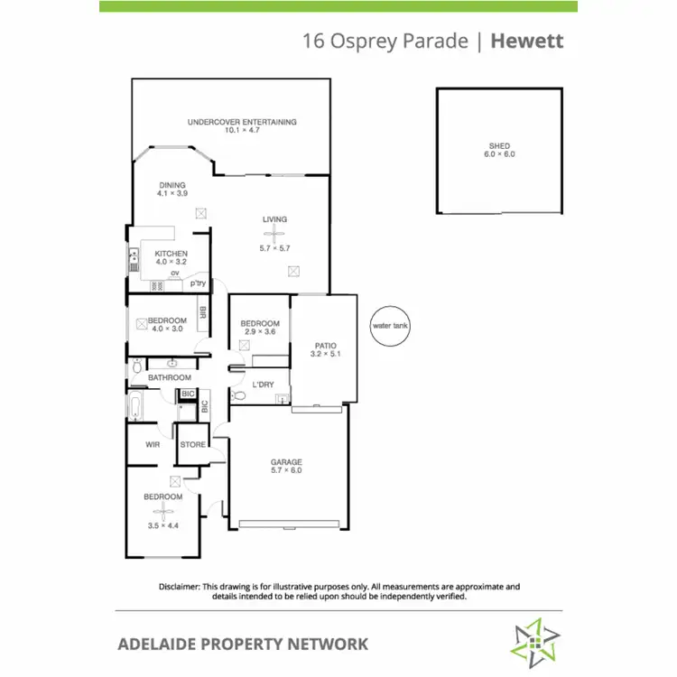 Floorplan of Homely house listing, 16 Osprey Parade, Hewett SA 5118