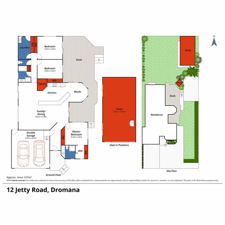 Floorplan of Homely house listing, 12 Jetty Road, Dromana VIC 3936