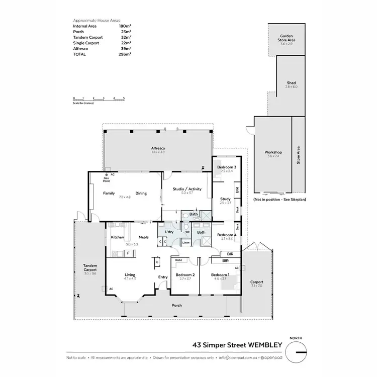 Floorplan of Homely house listing, 43 Simper Street, Wembley WA 6014