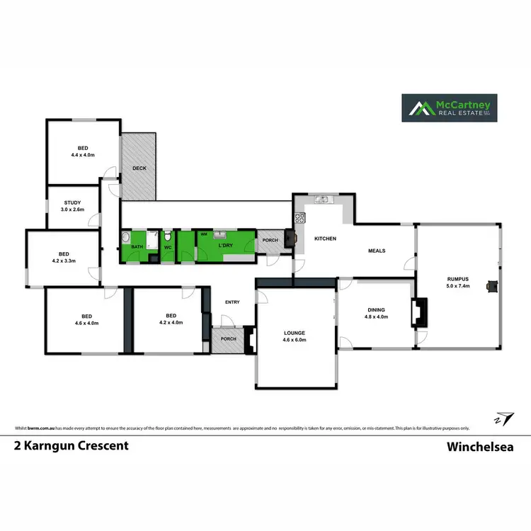 Floorplan of Homely rural property listing, 2 Karngun Crescent, Winchelsea VIC 3241