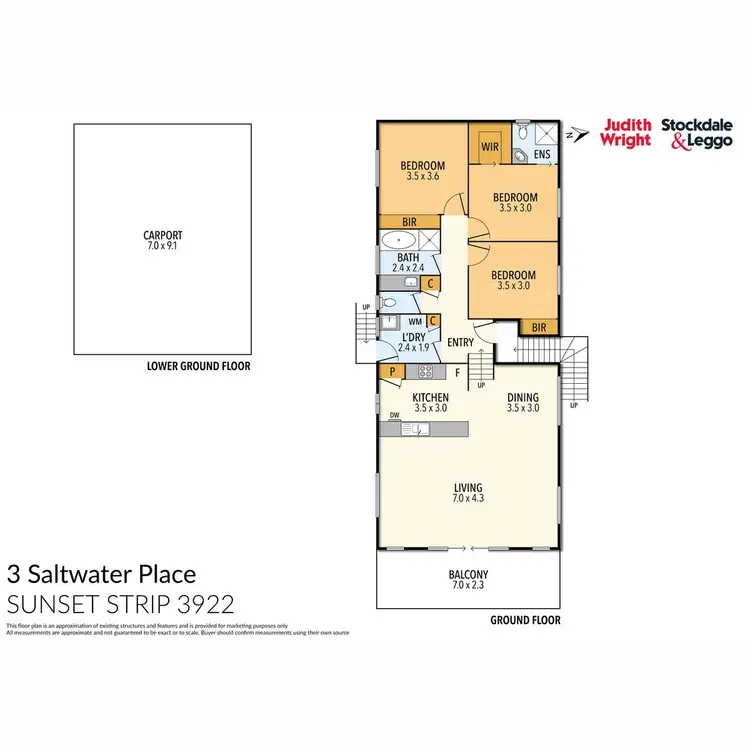 Floorplan of Homely house listing, 3 Saltwater Place, Sunset Strip VIC 3922