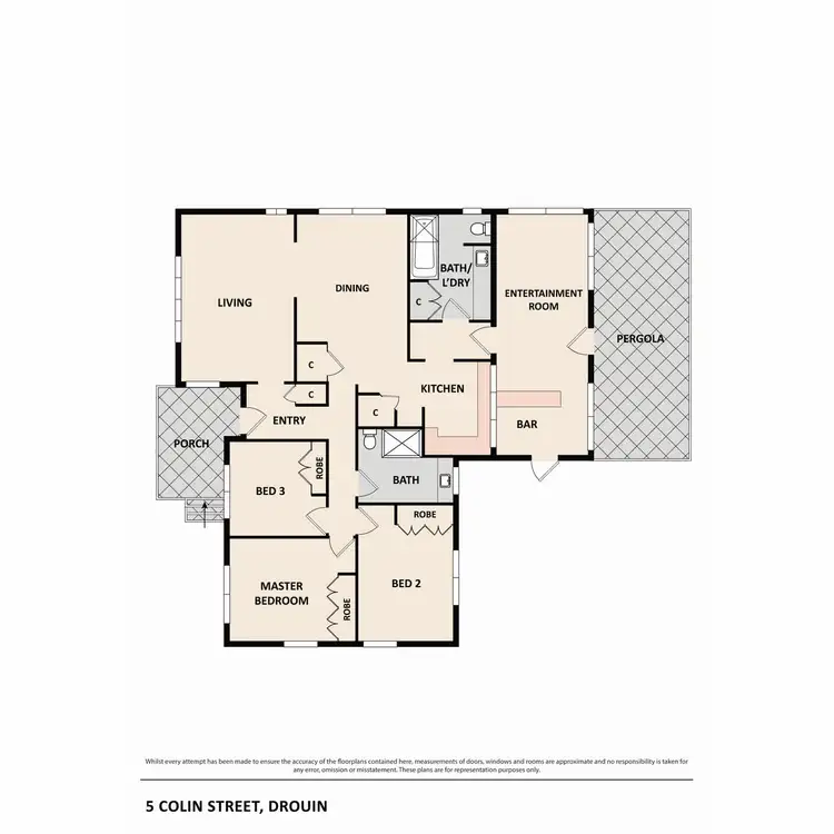 Floorplan of Homely house listing, 5 Colin Street, Drouin VIC 3818