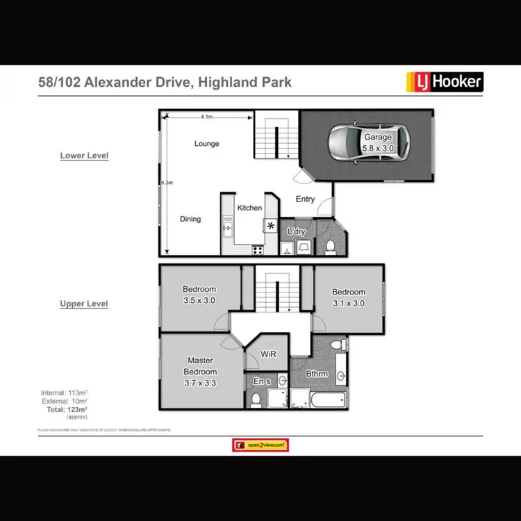 Floorplan of Homely townhouse listing, 58/102 Alexander Drive, Highland Park QLD 4211