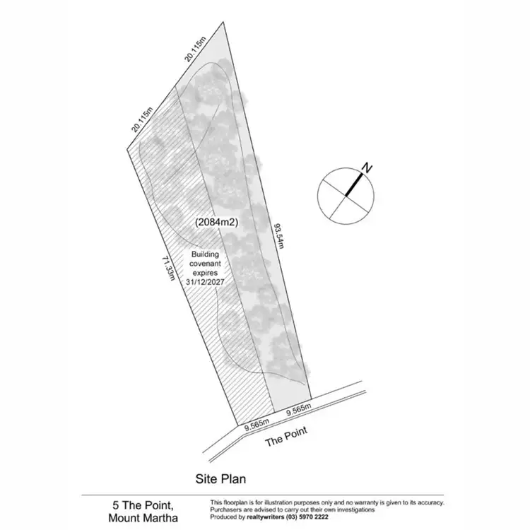Floorplan of Homely land listing, 5 The Point, Mount Martha VIC 3934