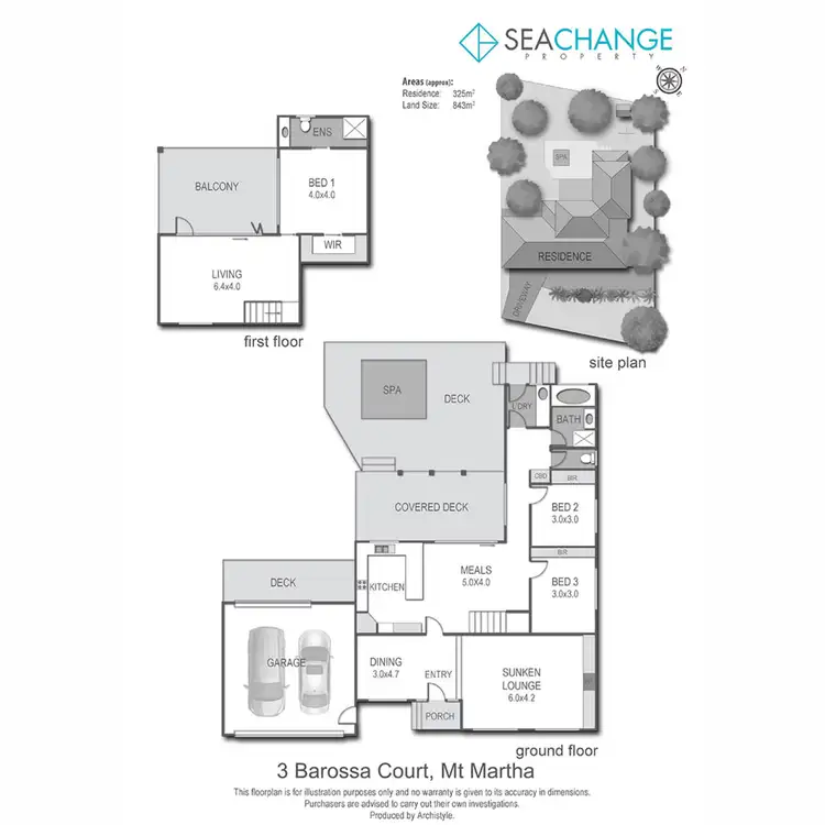 Floorplan of Homely house listing, 3 Barossa Court, Mount Martha VIC 3934