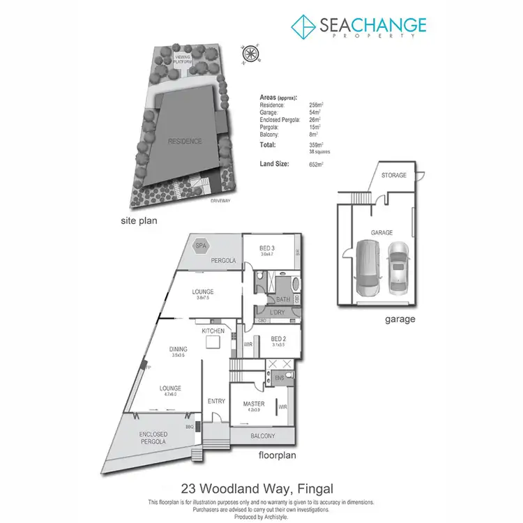 Floorplan of Homely house listing, 23 Woodland Way, Fingal VIC 3939