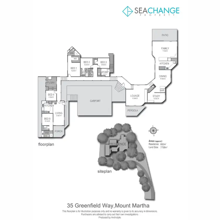 Floorplan of Homely house listing, 35 Greenfield Way, Mount Martha VIC 3934