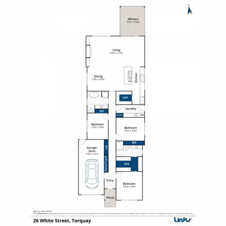 Floorplan of Homely house listing, 26 White Street, Torquay VIC 3228