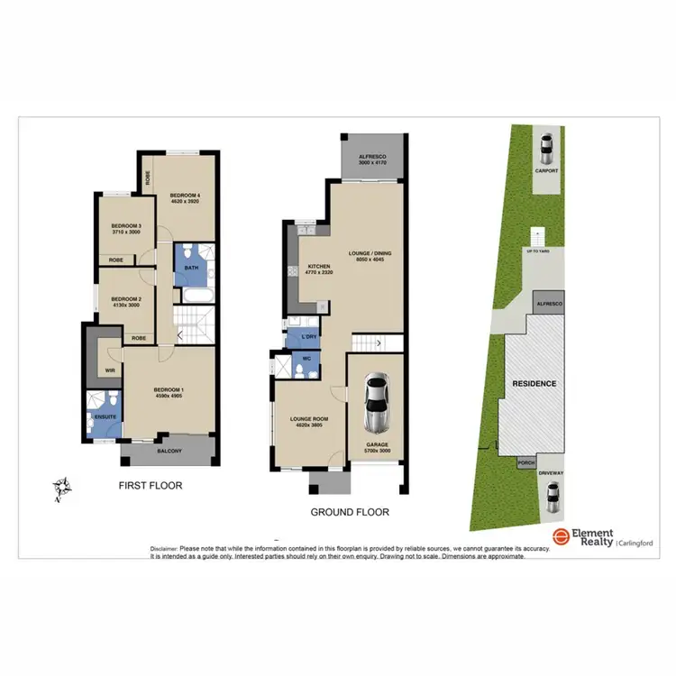 Floorplan of Homely semi-detached listing, A/10 McArdle Street, Ermington NSW 2115
