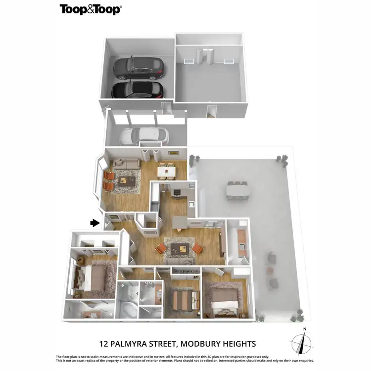 Floorplan of Homely house listing, 12 Palmyra Street, Modbury Heights SA 5092