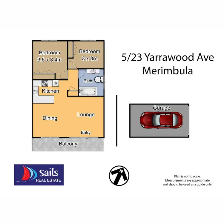 Floorplan of Homely flat listing, 5/23 Yarrawood Avenue, Merimbula NSW 2548
