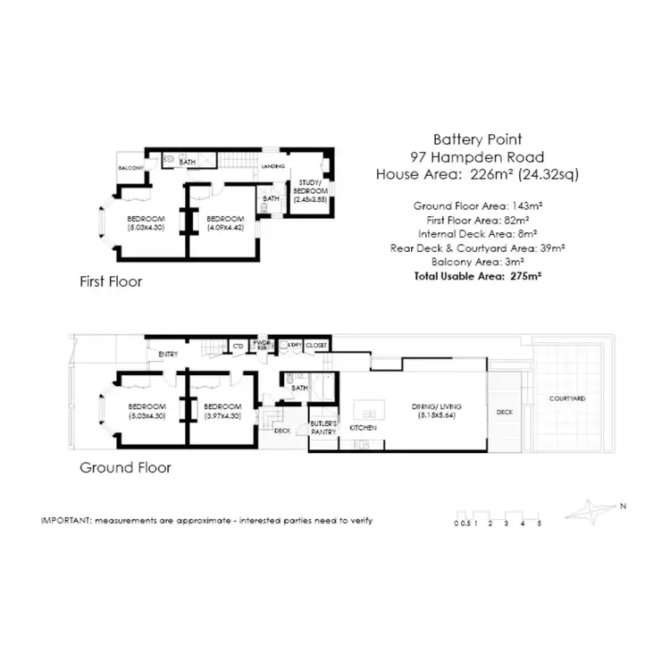 Floorplan of Homely house listing, 97 Hampden Road, Battery Point TAS 7004