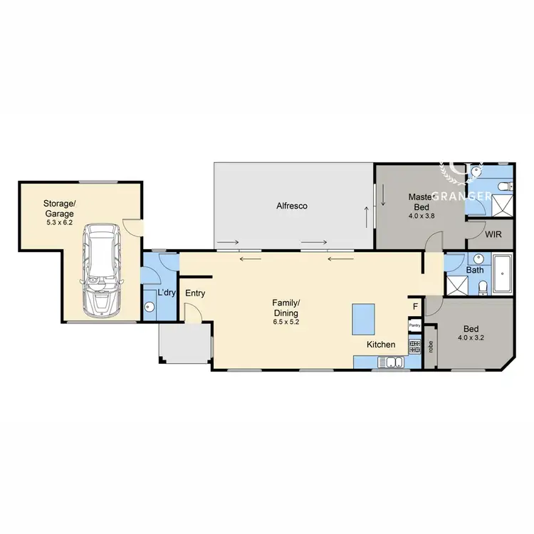 Floorplan of Homely townhouse listing, 2/33 Dromana Parade, Safety Beach VIC 3936