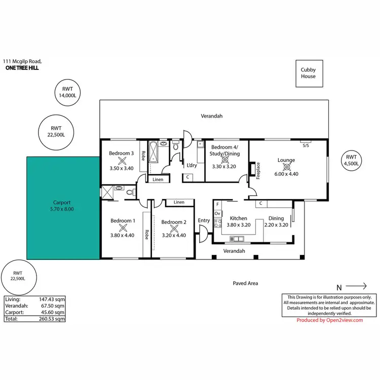 Floorplan of Homely rural property listing, 111 McGilp Road, One Tree Hill SA 5114
