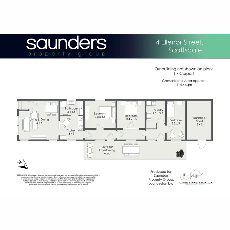 Floorplan of Homely house listing, 4 Ellenor Street, Scottsdale TAS 7260