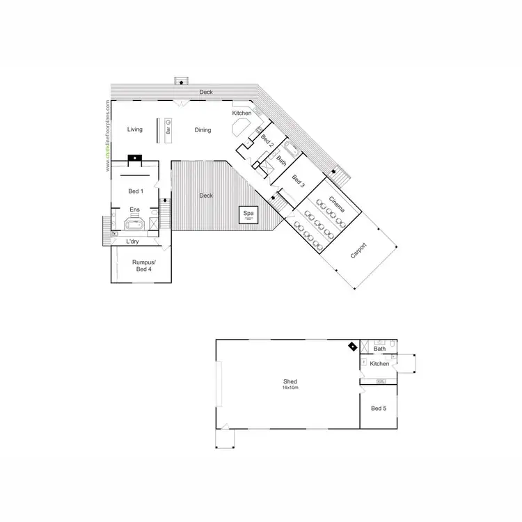 Floorplan of Homely house listing, 2 Ridge Way, Mountain Bay VIC 3723
