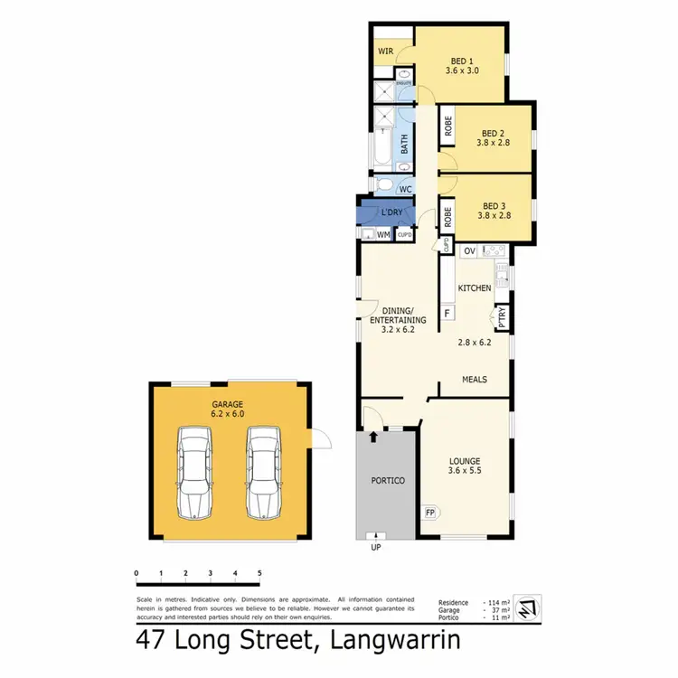 Floorplan of Homely house listing, 47 Long Street, Langwarrin VIC 3910