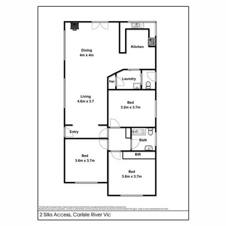 Floorplan of Homely rural property listing, LOT 2 Silks Access, Carlisle River VIC 3239
