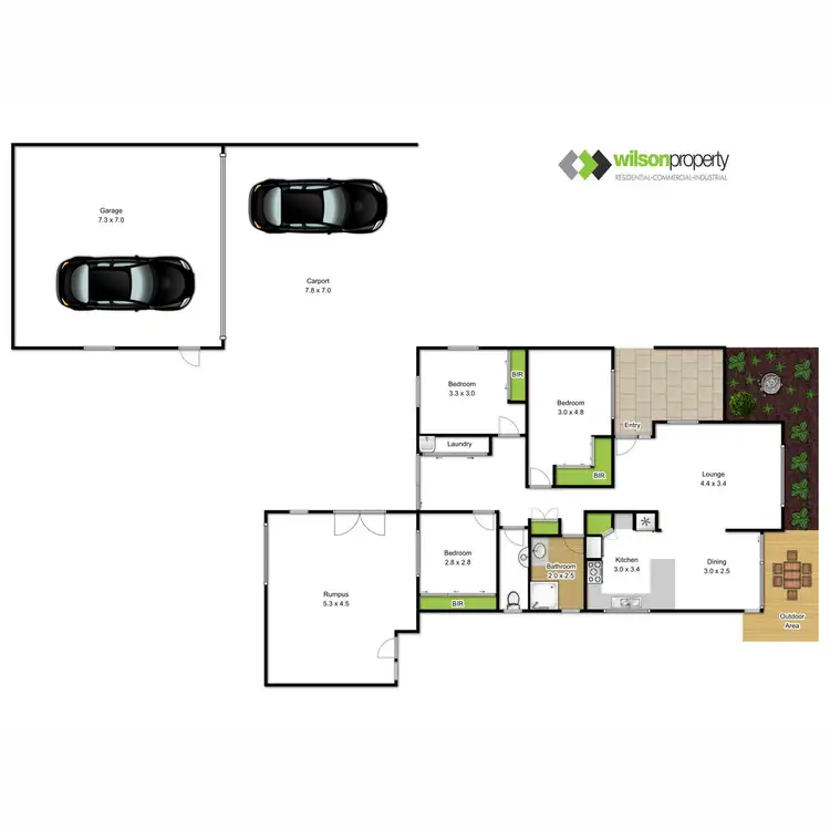 Floorplan of Homely house listing, 14 West Court, Traralgon VIC 3844