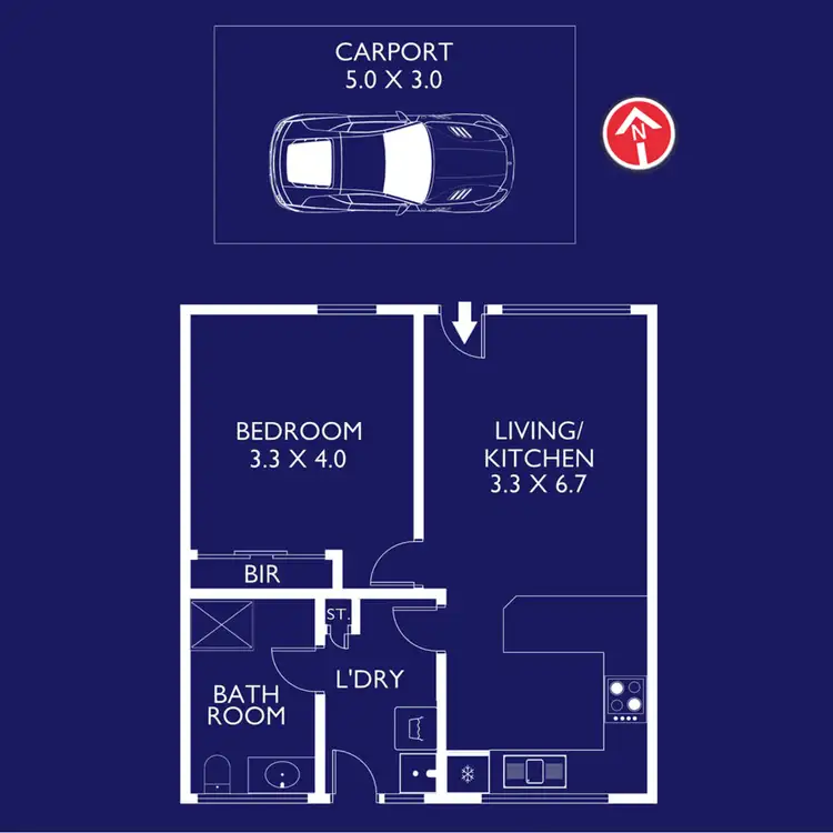 Floorplan of Homely unit listing, 3/26 Wirksworth Street, Herne Hill VIC 3218