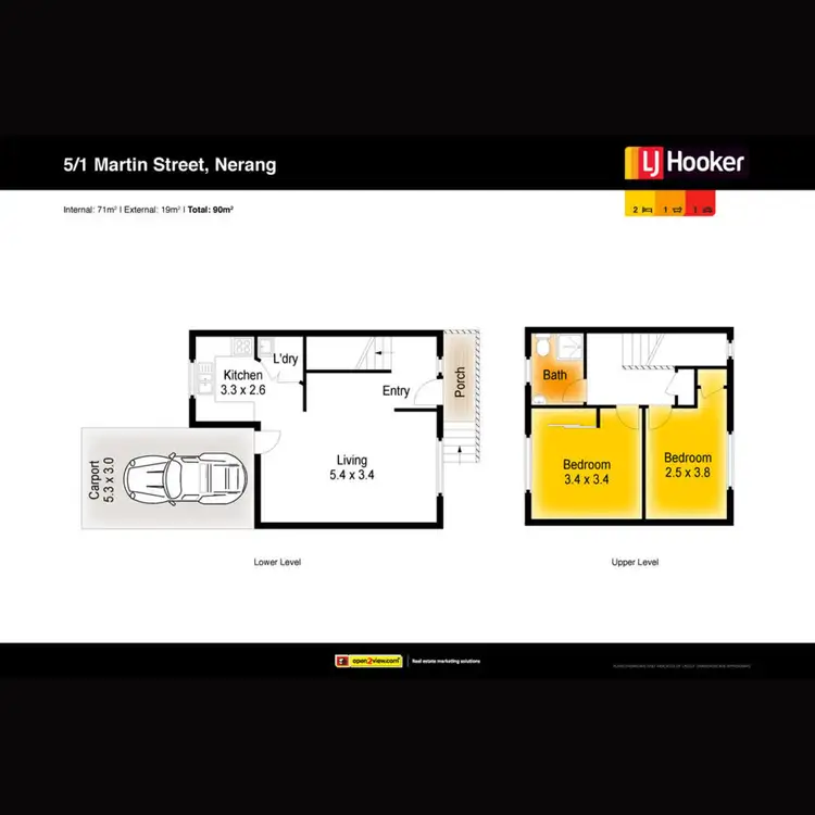 Floorplan of Homely townhouse listing, 5/1 Martin Street, Nerang QLD 4211