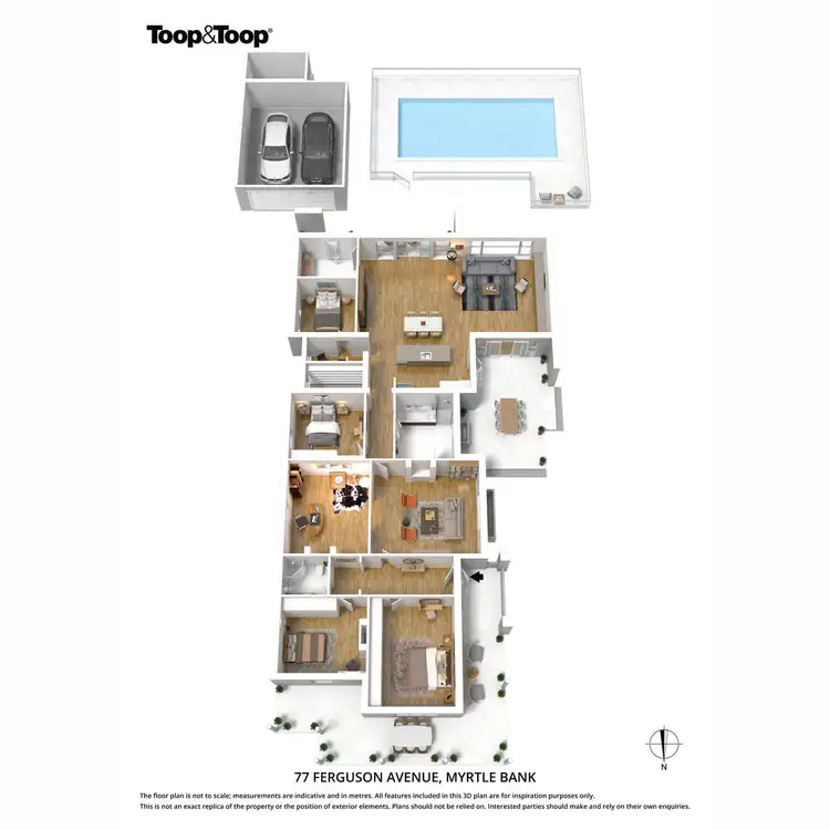 Floorplan of Homely house listing, 77 Ferguson Avenue, Myrtle Bank SA 5064