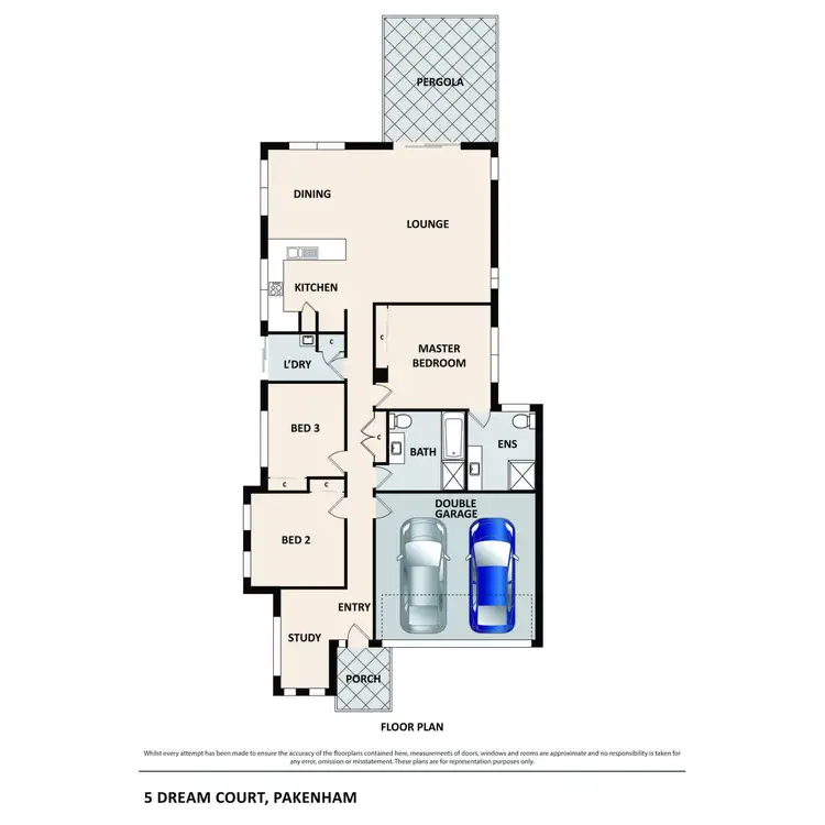 Floorplan of Homely house listing, 5 Dream Court, Pakenham VIC 3810