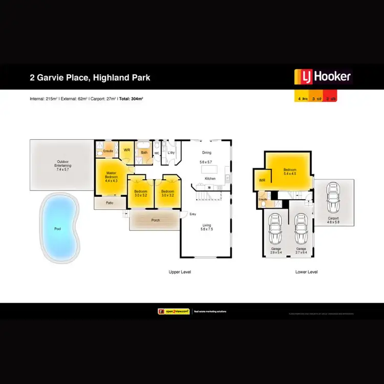 Floorplan of Homely house listing, 2 Garvie Place, Highland Park QLD 4211