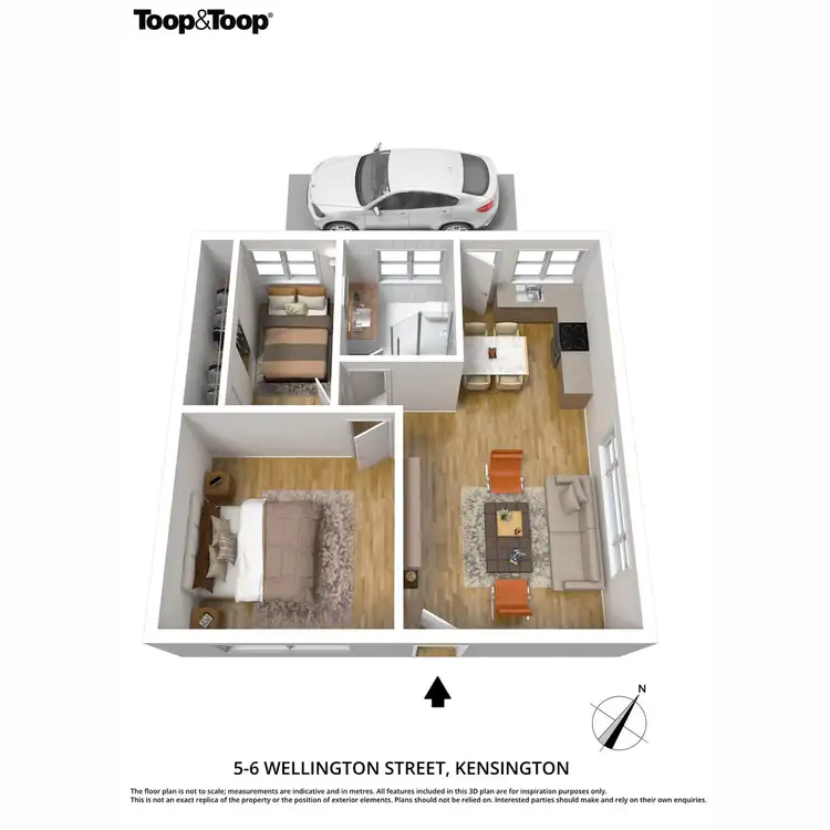 Floorplan of Homely unit listing, 5/6 Wellington Street, Kensington SA 5068