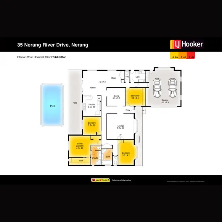 Floorplan of Homely house listing, 35 Nerang River Drive, Nerang QLD 4211