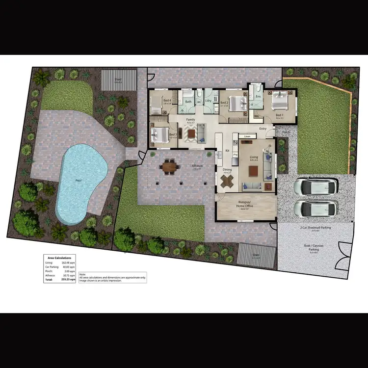 Floorplan of Homely house listing, 48 Hickey Way, Carrara QLD 4211