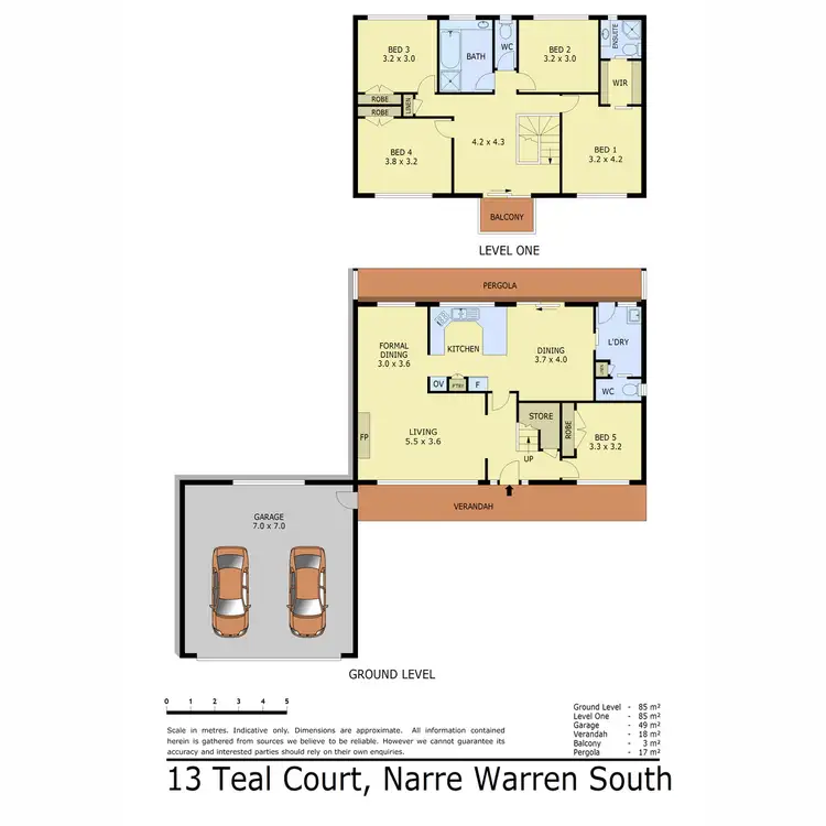 Floorplan of Homely house listing, 13 Teal Court, Narre Warren South VIC 3805
