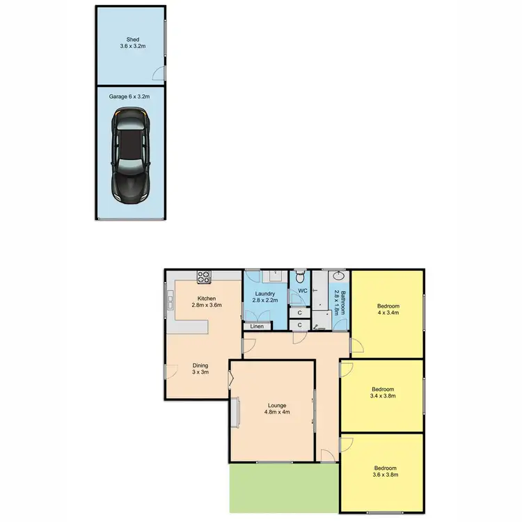 Floorplan of Homely house listing, 144 Stawell Street, Sale VIC 3850