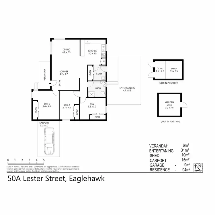 Floorplan of Homely house listing, 50a Lester Street, Eaglehawk VIC 3556