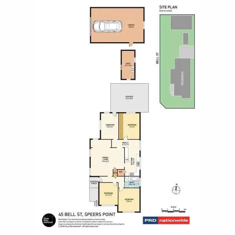 Floorplan of Homely house listing, 45 Bell Street, Speers Point NSW 2284