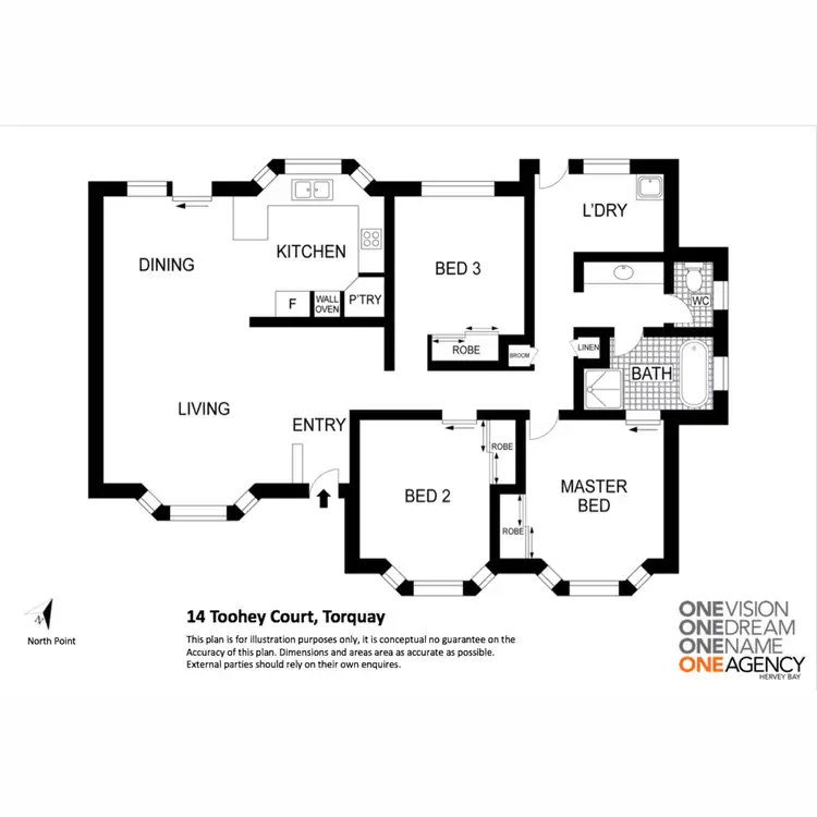 Floorplan of Homely house listing, 14 Toohey Court, Torquay QLD 4655