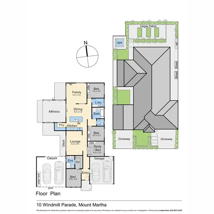 Floorplan of Homely house listing, 10 Windmill Parade, Mount Martha VIC 3934