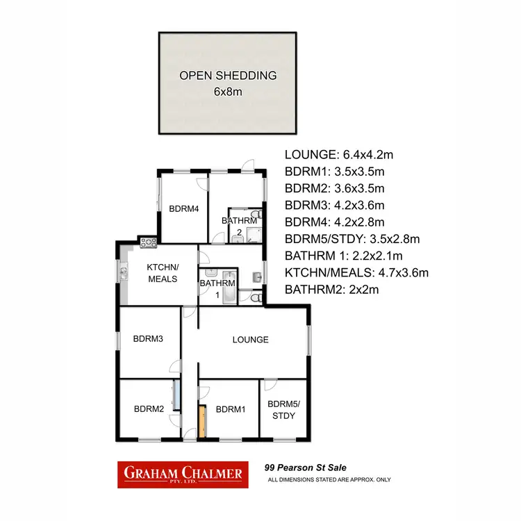 Floorplan of Homely house listing, 99 Pearson Street, Sale VIC 3850