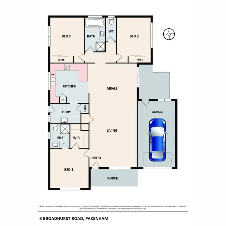 Floorplan of Homely house listing, 8 Broadhurst Road, Pakenham VIC 3810
